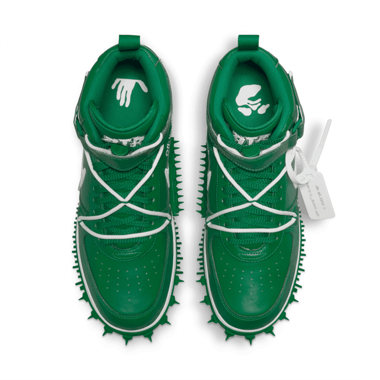 Nike Air Force 1 Mid Off-White Pine Green Angle 1
